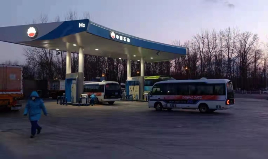 PDC hydrogen compressors in support of a fleet of green H₂ buses at the Beijing Olympics, 2022.