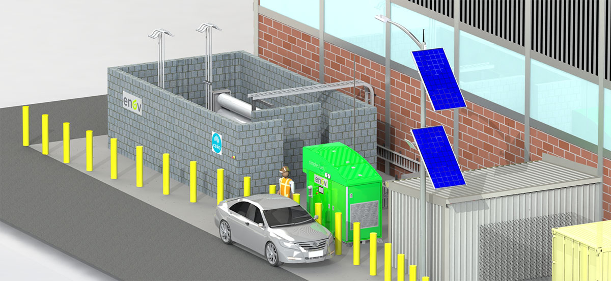 CSIRO’s Victorian Hydrogen Hub in Melbourne model photo