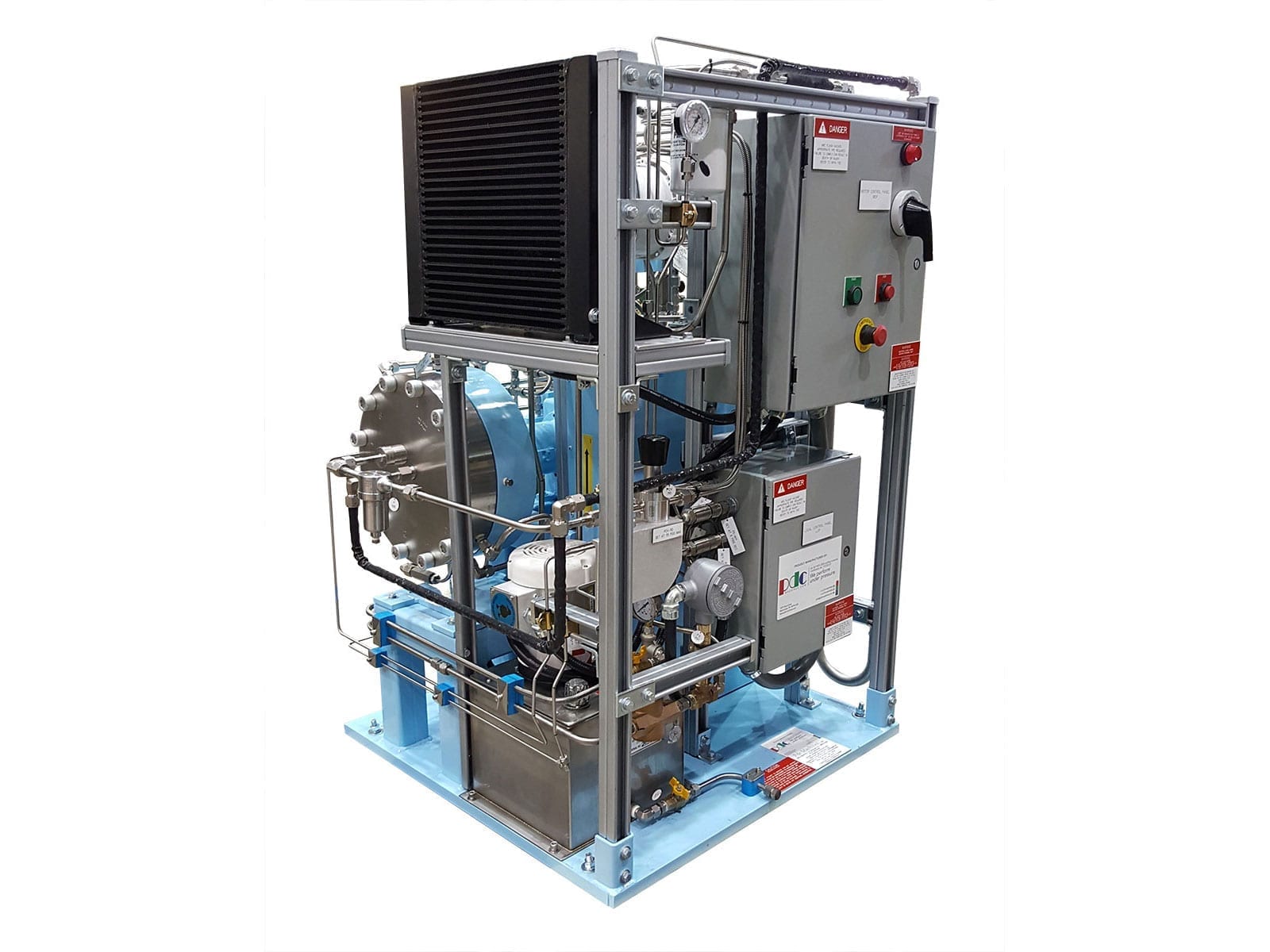 Two-stage xenon compressor