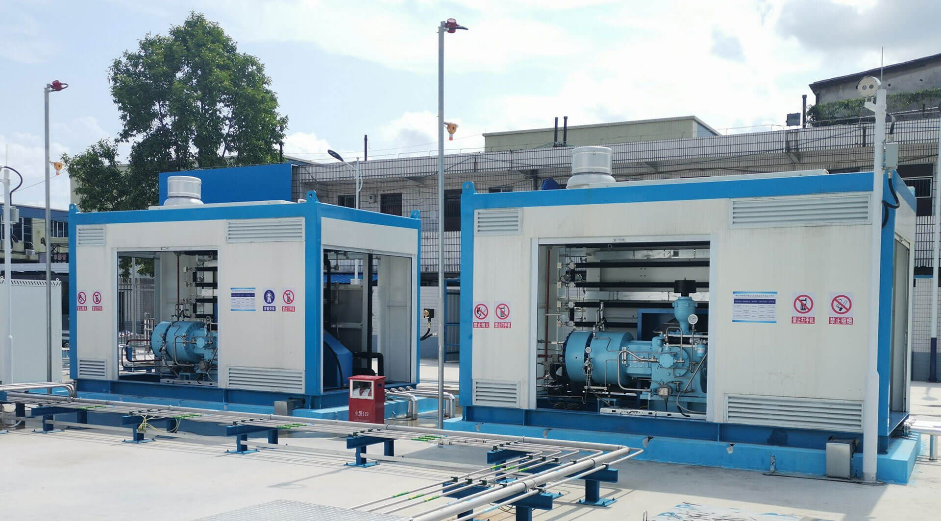 hydrogen compressors in chengbei refueling station