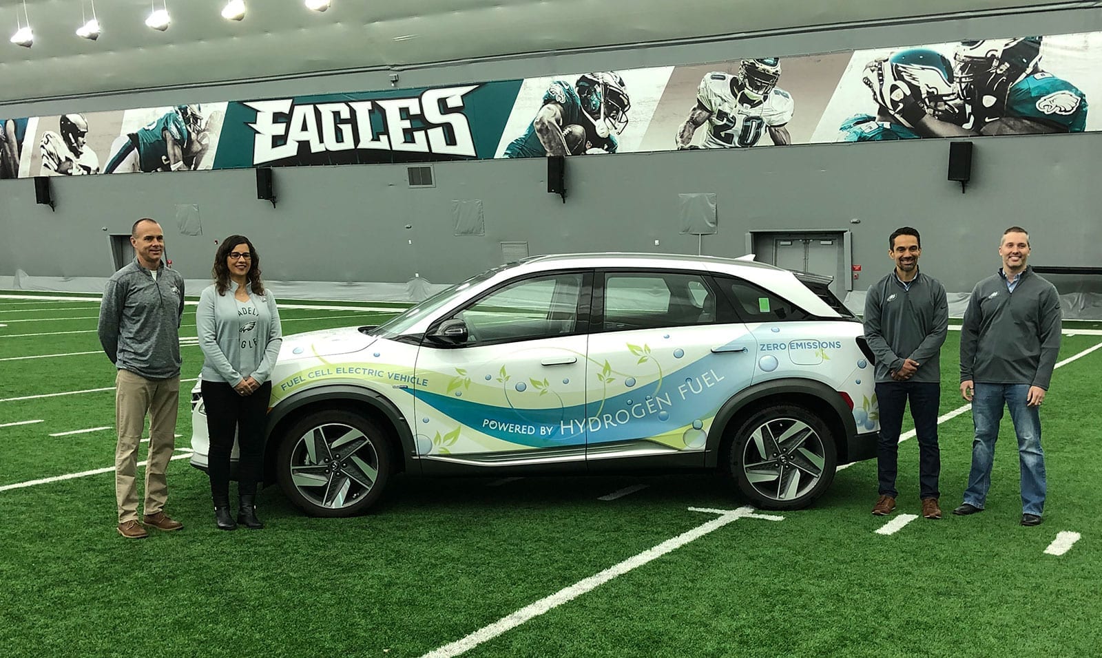 PDC Machines and Philadelphia Eagles hydrogen energy partnership photo