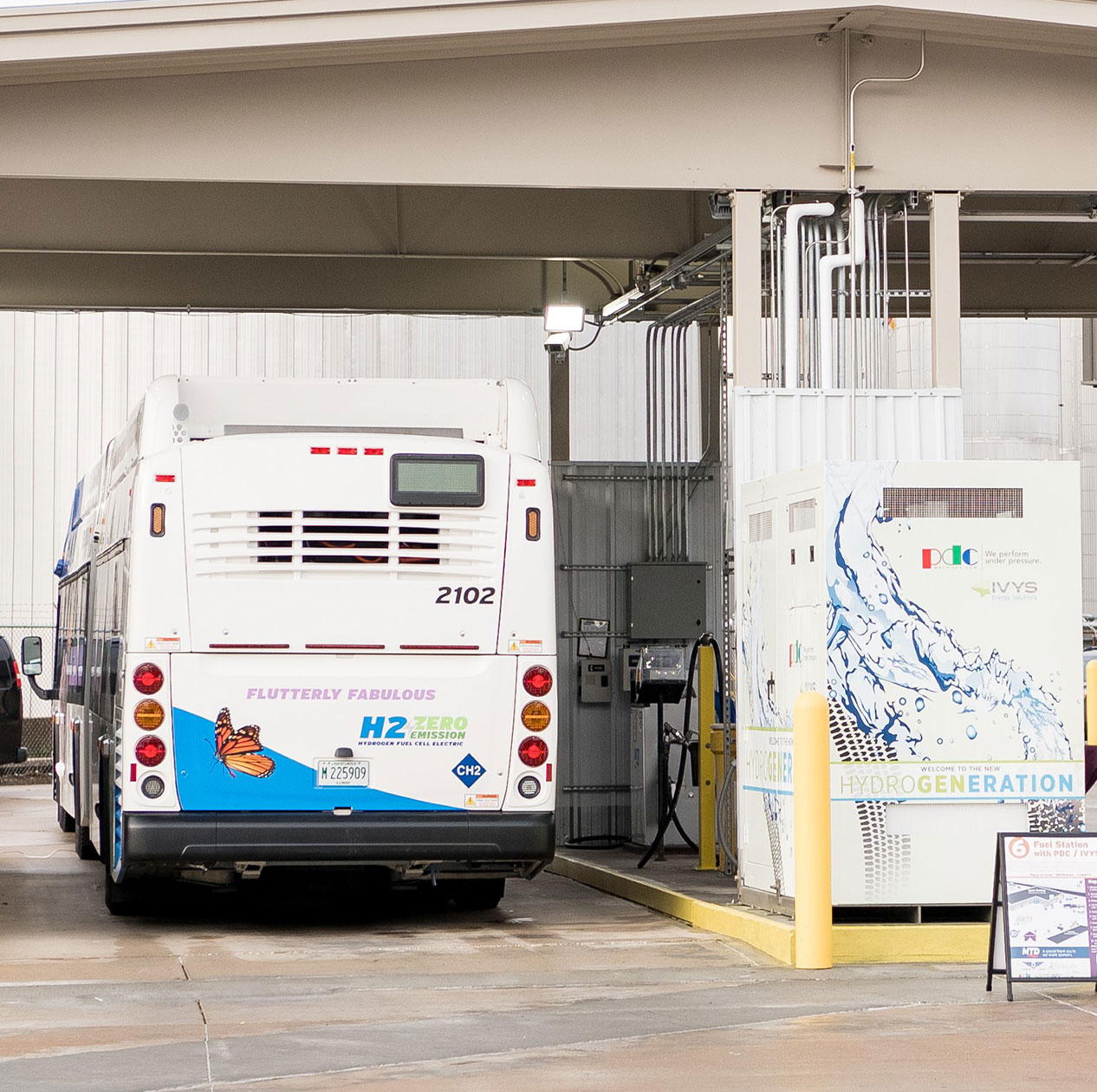 PDC Machines Trillium hydrogen systems refueling station photo