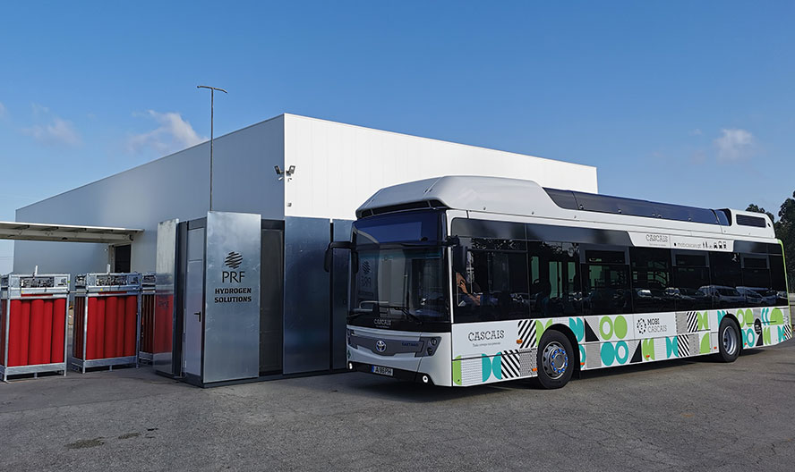 PDC Machines supplied a compressor to PRF to support Portugal’s first hydrogen refueling station for fuel cell bus.