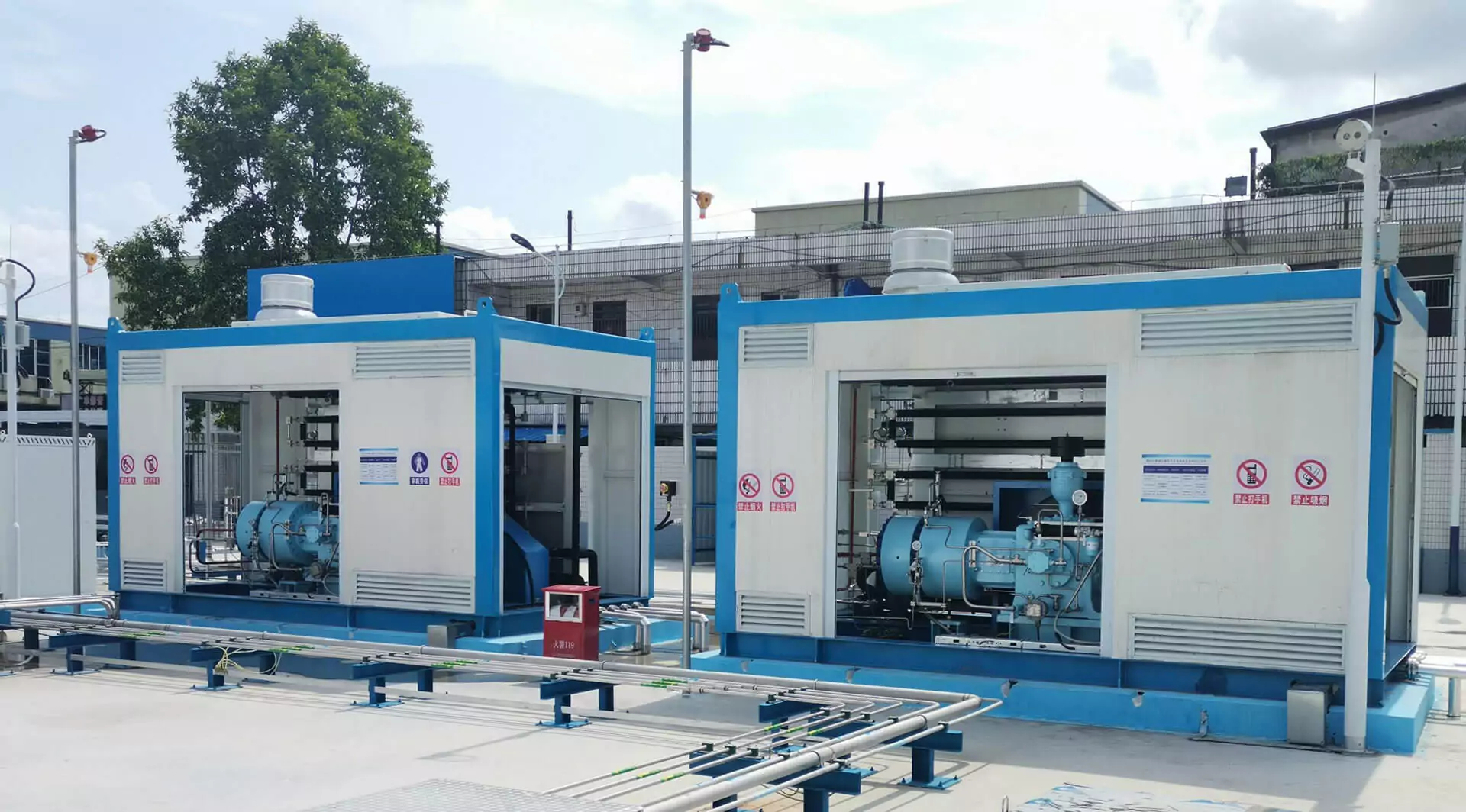 hydrogen compressors in chengbei refueling station